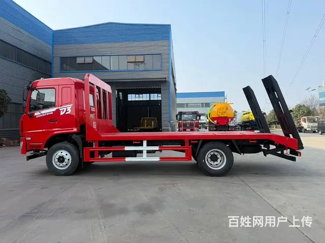 新款东风D3国六平板运输车单桥16吨18吨拖板车 - 图片 12