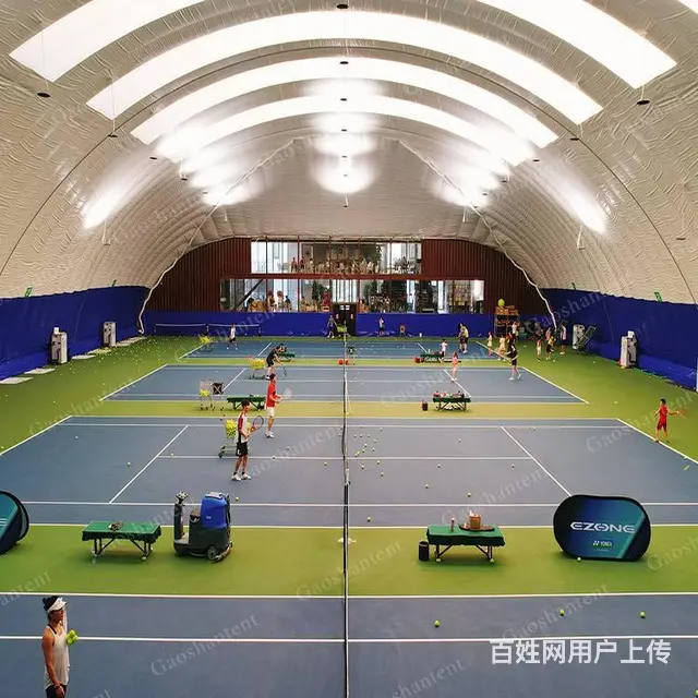 充气膜结构工程，气膜足球网球场，施工快造价低 - 图片 2