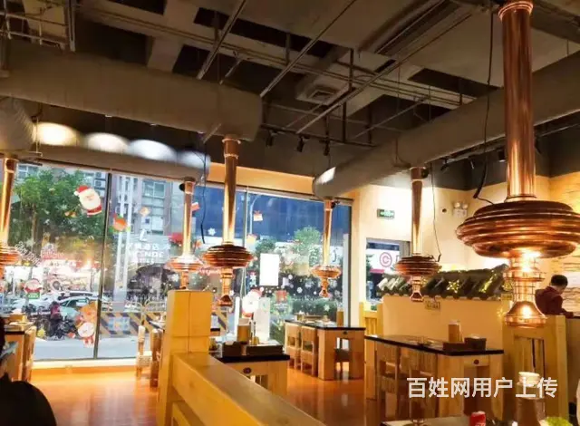 斗门抽油烟机安装排油烟管道韩式自助烤肉上排烟设计 - 图片 1