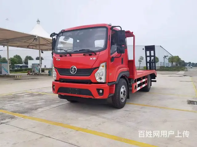 陕汽轩德X9平板车 国六 120挖机150挖机拖车 - 图片 3