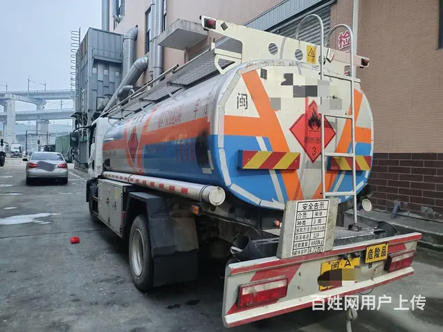二手21年解放8吨油罐车带加油机流量表提车即可上路 - 图片 3