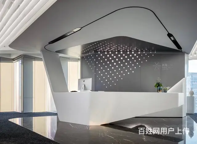 淄博张店办公空间设计效果图 - 图片 1