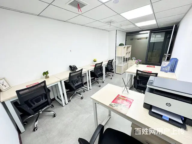 共享办公，正地铁口 精装带家具，独立办公室，近五一广场 - 图片 2