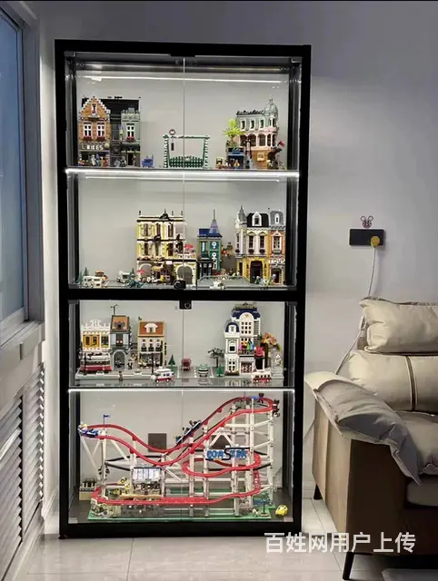 家用玄关柜矮柜餐边柜展示柜玻璃展柜酒柜模型柜定制 - 图片 5
