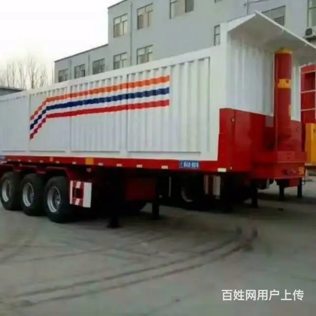 四川平板后翻自卸 挂车8.5米-9.5米 全国上户 - 图片 2
