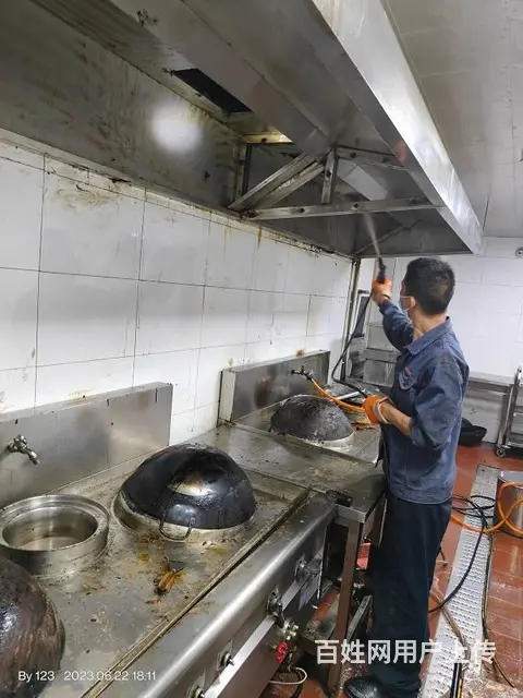 昆山陆家饭店食堂油烟机净化器清洗风机维修 - 图片 3