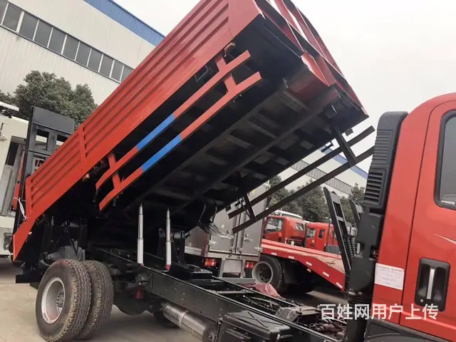 厂家直销重汽王牌平板车拉10吨上蓝牌可加货箱加自卸 - 图片 10
