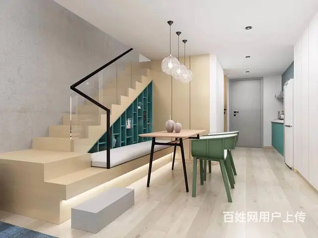 融合华府，万达市中心，精装4米5复试公寓， - 图片 2