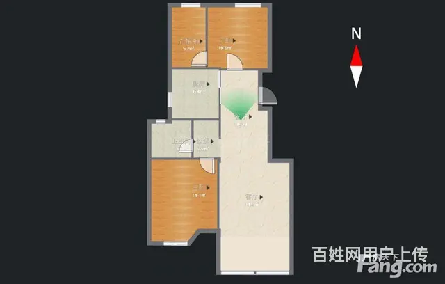 绿地世纪城一期3室小高层中间楼层全屋实木定制 超赞 - 图片 1