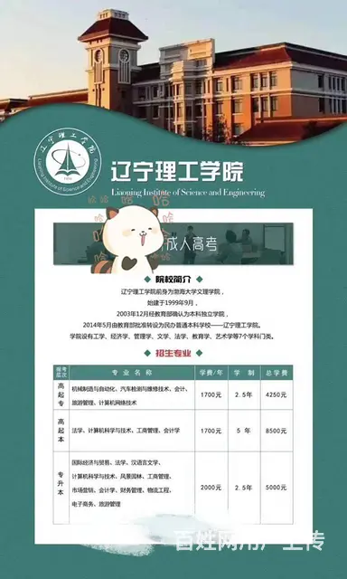 2020年成人高考报名电大网教专科本科学费*低 - 图片 9