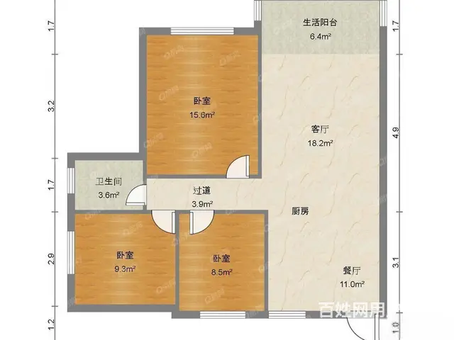 香洲区府旁 裕馨花园 梅华 二十拎包入住精装3房出售 - 图片 9