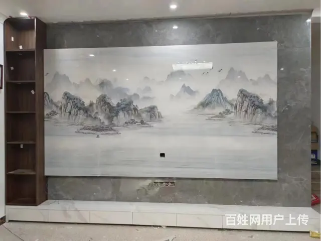 天然大理石丨电视机背景墙多少钱 - 图片 1