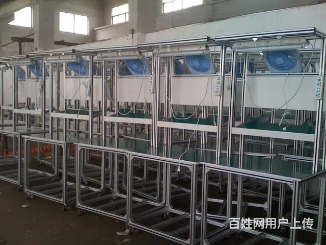 铝合金防静电工作台桌子操作台无尘车间铝型材流水线装 - 图片 9