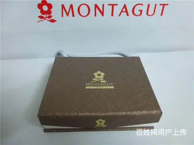 梦特娇男士牛皮卡包真皮名片夹名片盒 纯黑色磨砂纹 - 图片 7