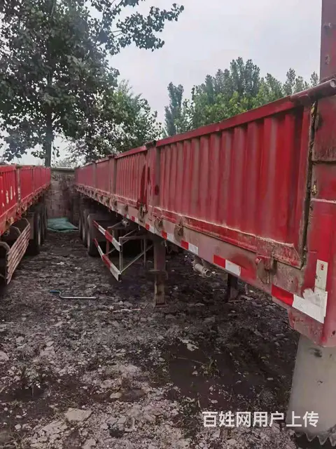 13米二手标箱侧翻半挂车 高60公分 广东富华桥 - 图片 4