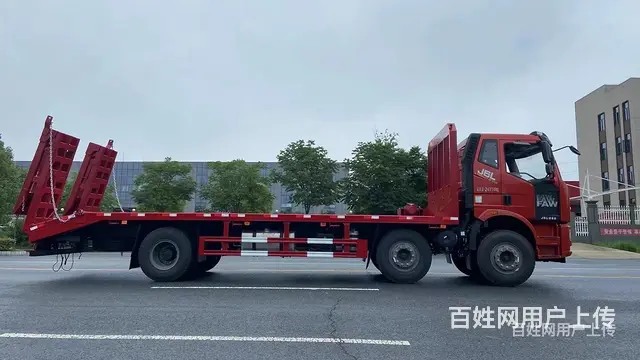 三门峡国六解放三桥拖车150挖机神白平板车价格多少 - 图片 12