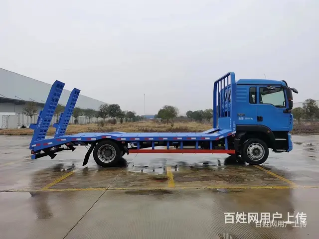 吉安重汽硬汉单桥平板车150挖机平板拖车现车特价出售 - 图片 6