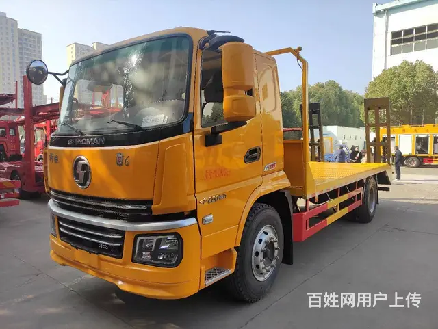 陕汽翼6平板车 整车满焊结实耐用10吨后桥拖板车 - 图片 1