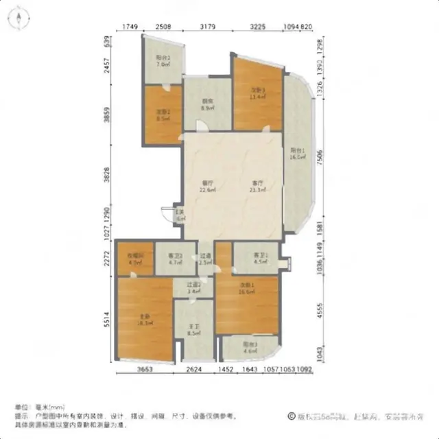 重点推荐,房主急售 214.98平2500.00万元奥景名邸 - 图片 12