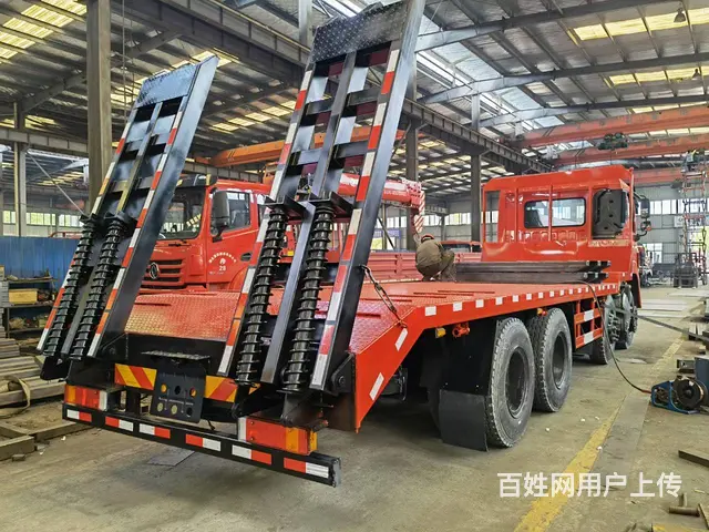 东风前四后八平板车价格 专拖重型挖机钻井机拖板车 - 图片 9