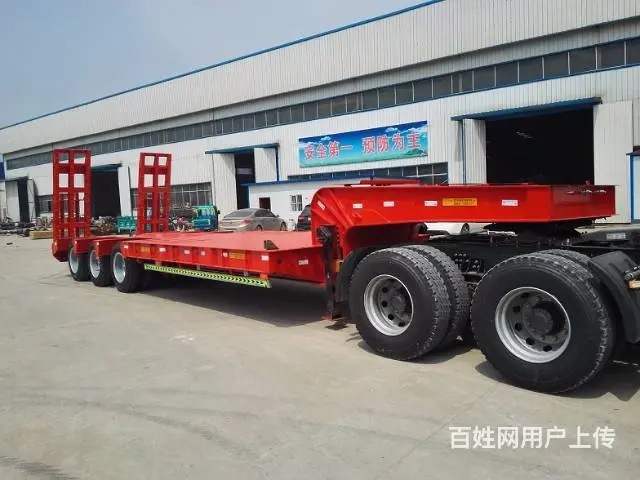 订做13米3桥挖掘机运输车 包拉60吨 - 图片 5