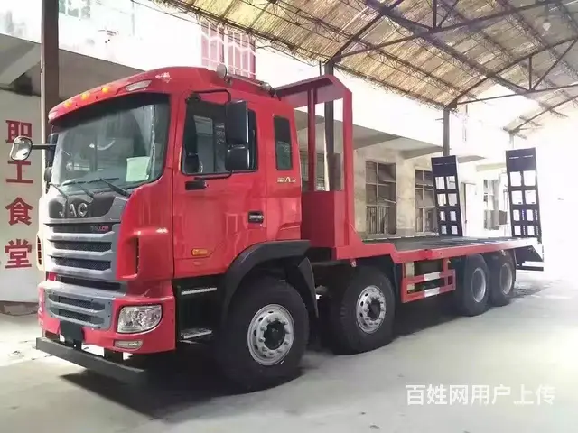 新款江淮前四后八挖机平板拖车 挖机拖板车来啦 - 图片 1