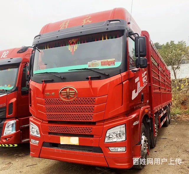 国五解放JH6九米六高栏平板载货车  个人户包提档 - 图片 9
