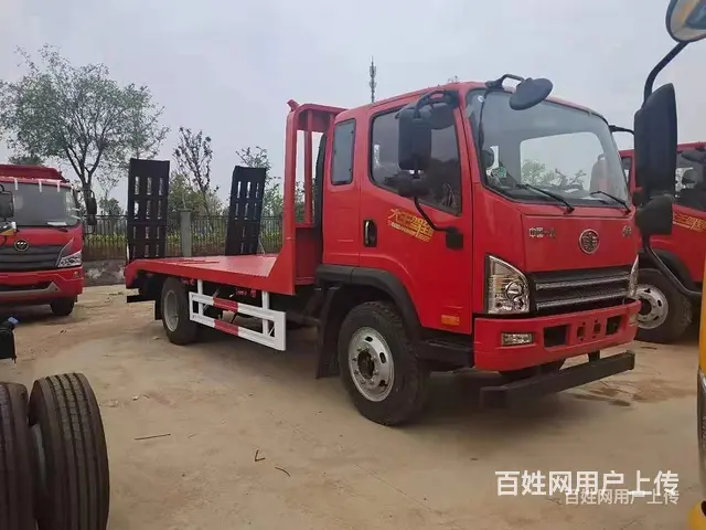 伊犁解放大王驾到平板车135挖掘机平板运输车价格是多少 - 图片 9