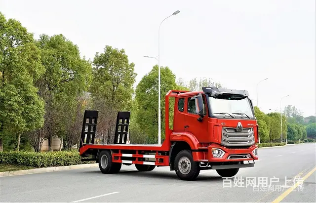 国六黄牌单桥挖机拖板车 平板车 双12特惠 - 图片 4