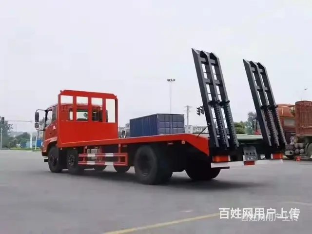 东风天锦小三轴挖机拖板车 平板车 团购价 - 图片 9