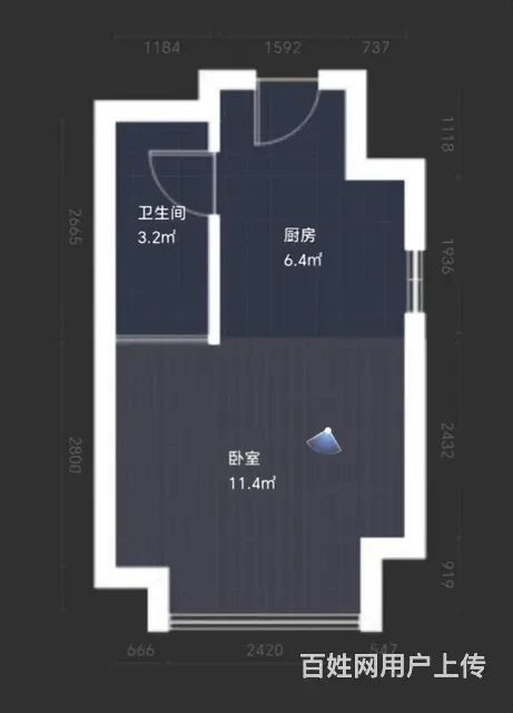 中纬大厦精装公寓房朝南，拎包入住即可！ - 图片 9