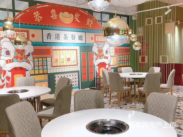 【餐饮系列】火锅店桌台 方桌圆桌 卡座沙发定做 - 图片 3