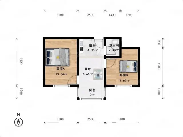 拎包入住翠苑168.00万元50.09平南北 - 图片 9
