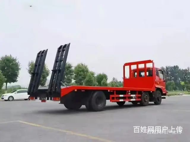 东风天锦小三轴拉23吨左右挖机平板车 拖板车 报价多少 - 图片 1