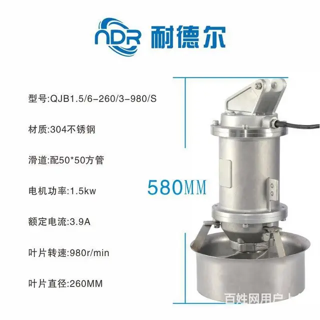 污水处理器QJB1.5/6-260/3-980/S - 图片 1