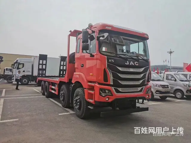 拉450挖机平板车 平板拖车 可加液压爬梯 - 图片 3