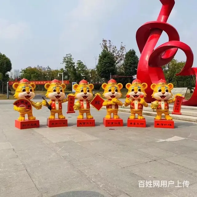 绍兴美陈虎摆件厂家出租出售 - 图片 3