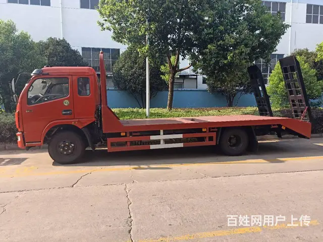 东风多利卡4米4轴距黄牌平板车拉120挖机现车出售 - 图片 6