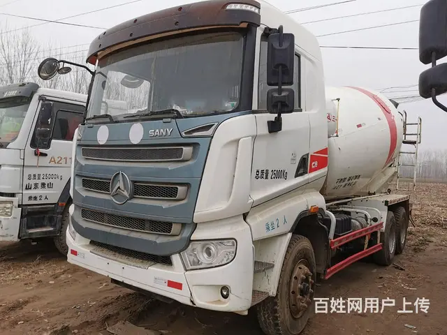 18年二手三一搅拌车 大12方 336马力 后八轮 - 图片 1