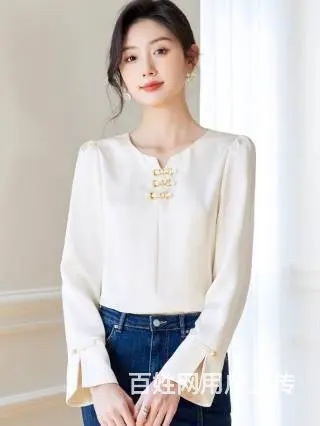 武汉盛依服饰25年春季新款梵玲小衫品牌折扣出货 - 图片 1