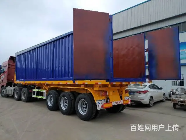 ​订做 13米侧翻挂车 ! 8-9米平板后翻 挂车 - 图片 7