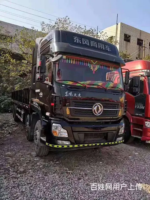 出售东风天龙前四后八平板车 385雷诺机 国五 - 图片 1