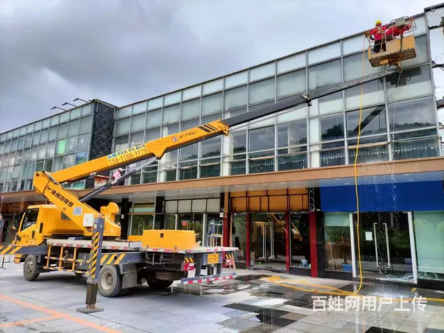 番禺蓝黄牌直臂高空作业车出租  外墙喷漆 方便快捷 - 图片 1