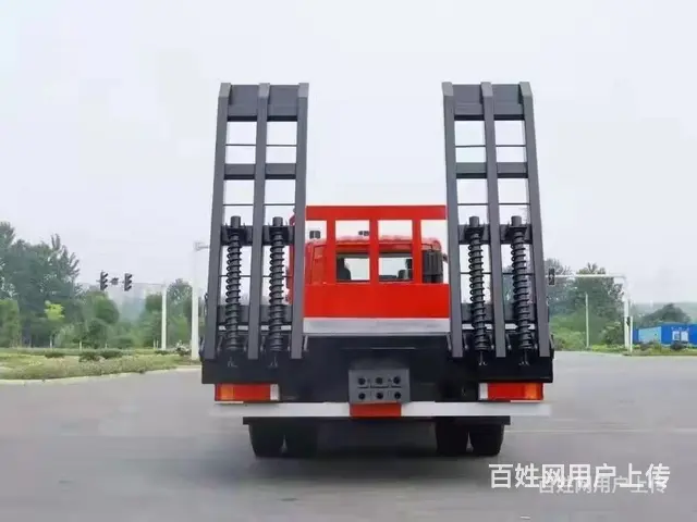 东风天锦小三轴拉23吨左右挖机平板车 拖板车 报价多少 - 图片 5