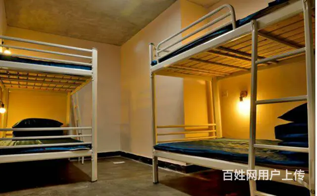 床上下铺连体公寓员工厂大学生两层铁床上下铺 - 图片 6