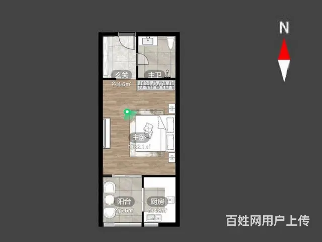 70年产权住宅，通天然气，带阳台（租可以养贷）可以拎包入住。 - 图片 9