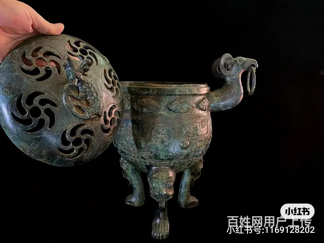 双羊熏炉#古玩收藏#办公摆件#送礼佳品 - 图片 6