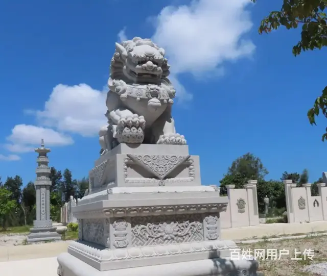北京狮雕塑#石雕狮子#景观摆件 - 图片 2