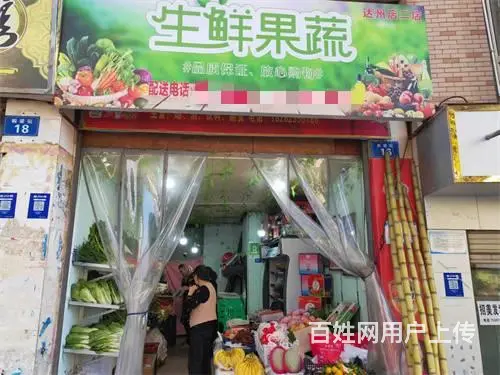 （达州铺源网）南外锦州国际五区30㎡水果蔬菜店转让（带夹层） - 图片 1