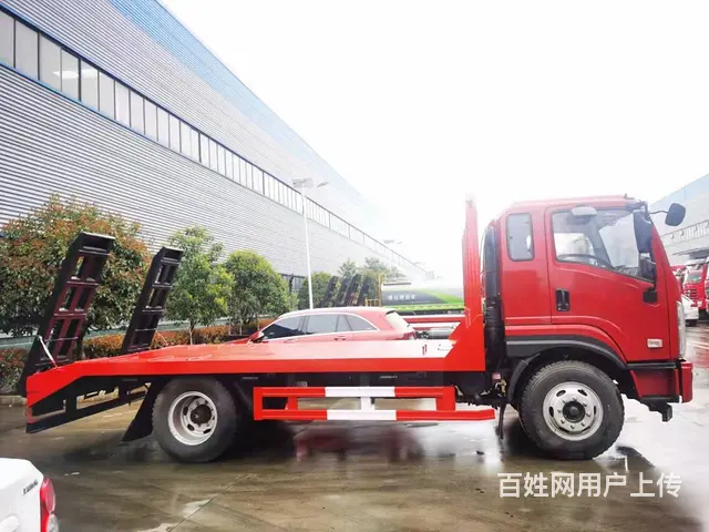 程力平板车 陕汽轩德X9单桥 挖机拖车 包上户价 - 图片 4